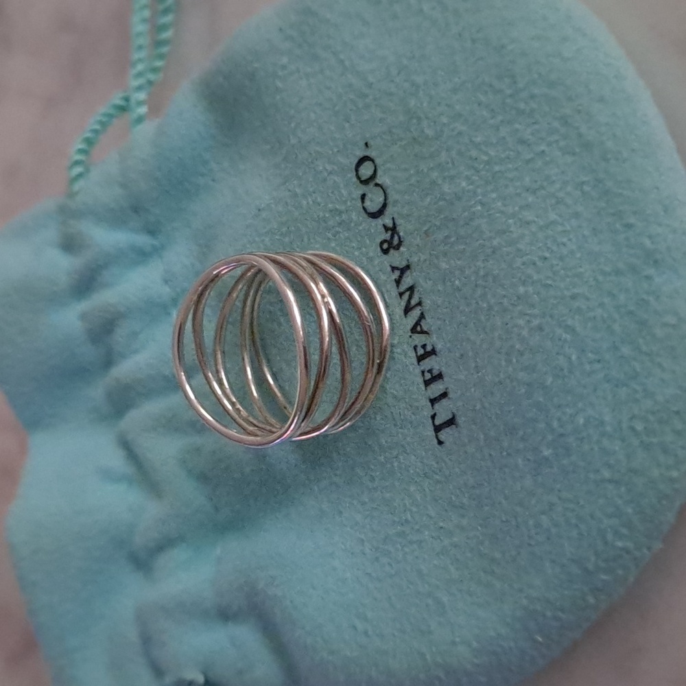 Authentic Tiffany & Co. Elsa Peretti Five Row Wave ring - Picture 6 of 16